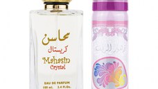 Set Mahasin Crystal, apa de parfum 100 ml si deodorant 50 ml, femei