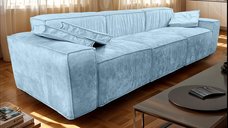 Canapea Modulara 3 Locuri - Velora in Baby Blue