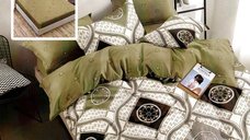 Lenjerie de pat din finet, 6 piese, cu husa pentru saltea 160x200 sau 180x200 (hf6p200)