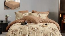 Lenjerie de pat din finet 6 piese (m528) cu imprimeuri elegante