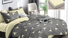 Lenjerie de Pat Finet 6 Piese cu Husa - Dimensiuni 160x200 si 180x200 (hf6p328)