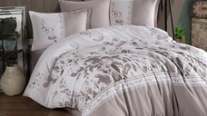 Lenjerie de pat king size Ranforce Falmari din bumbac 100%
