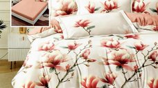 Lenjerie Finet 6 Piese cu Husa pentru Pat 160x200 si 180x200 - hf6p298