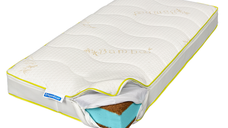 Ortopedicus Zen Baby, saltea ortopedica pentru copii 70x140 cm cu arcuri Pocket, cocos si bambus