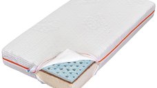 Saltea copii Baby Ecotrend PRO 60x120 cm, reversibila, cu latex gel si fibra de cocos