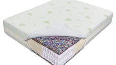 Saltea Ecotrend Aloe Vera Dual Support 100x200 cm cu Arcuri Pocket - Inaltime 35 cm