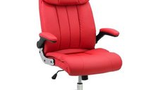 Scaun de birou ergonomic OFF 317 in culoare rosie