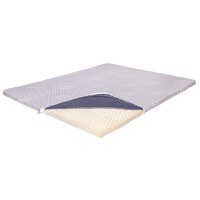 Topper Saltea Ortopedic 140x200 - Latex 5.5 cm, Husa cu Ioni de Argint - 1