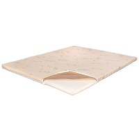 Topper Saltea Super Ortopedic, 6.5 cm, Bio Bumbac, 130 x 200 cm - 1