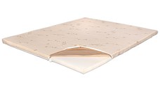 Topper Saltea Super Ortopedic, 6.5 cm, Bio Bumbac, 130 x 200 cm