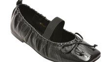 Balerini EPICA negri, 3F3765, din piele naturala lacuita