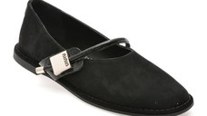 Balerini EPICA negri, 574338, din piele intoarsa