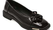 Balerini EPICA negri din piele naturala lacuita - Model 3941501