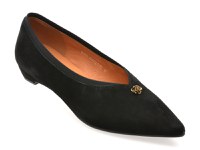 Balerini EPICA negri, HS1903, din piele intoarsa - 1