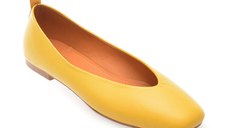 Balerini FLAVIA PASSINI galbeni, 2480, din piele naturala