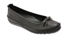 Balerini FLAVIA PASSINI negri, 2565, din piele naturala