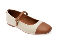 Balerini GRYXX albi, 2461, din piele naturala - 1