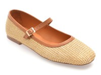 Balerini GRYXX bej, 902, din material textil - 1