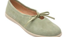 Balerini GRYXX verzi, 9523, din piele intoarsa