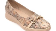 Balerini IMAGE bej, 13403, din piele naturala