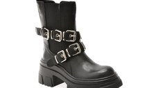 Bocanci EPICA negri, JN25AW, din piele naturala