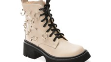 Bocanci FLAVIA PASSINI bej, 83254, din piele naturala