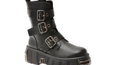 Bocanci FLAVIA PASSINI negre, 38458, din piele naturala