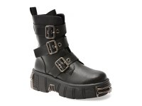 Bocanci FLAVIA PASSINI negre, 38458, din piele naturala - 1