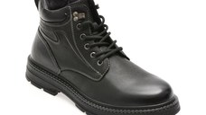 Bocanci OTTER negri, M75377, din piele naturala