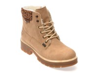 Bocanci RIEKER bej, Y8118, din piele ecologica - 1