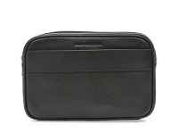 Borseta MARIO FERRETTI neagra, 1001, din piele naturala - 1