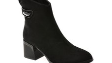 Botine ALDO negre, 170020, din piele intoarsa