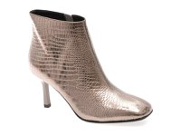 Botine elegante EPICA argintii, E37860B, din piele naturala - 1