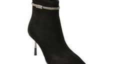 Botine elegante EPICA negre, 202726, din piele intoarsa