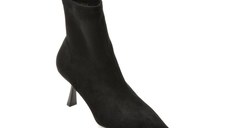 Botine elegante EPICA negre, 26R530, din material textil