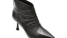 Botine elegante EPICA negre, 33M2201, din piele naturala