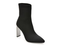 Botine elegante EPICA negre, C5595, din material textil - 1