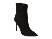 Botine elegante EPICA PREMIUM negre, 2466T, din piele intoarsa - 1