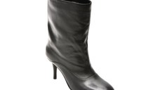 Botine elegante EPICA PREMIUM negre, 25080, din piele naturala