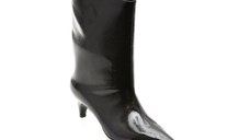 Botine elegante EPICA PREMIUM negre, 81R, din piele naturala lacuita