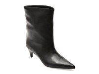 Botine elegante EPICA PREMIUM negre, 81R, din piele naturala - 1