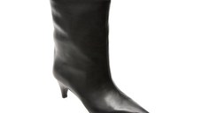 Botine elegante EPICA PREMIUM negre, 81R, din piele naturala