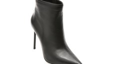 Botine elegante EPICA PREMIUM negre, T0402, din piele naturala
