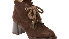 Botine EPICA maro, 3642627, din piele intoarsa