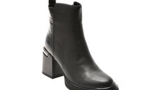 Botine EPICA negre, 2177, din piele naturala