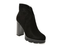 Botine EPICA negre, X2475, din piele intoarsa - 1