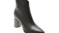 Botine FLAVIA PASSINI negre, A44B, din piele naturala