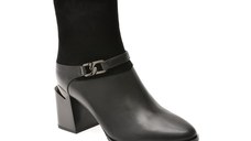 Botine FLAVIA PASSINI negre, D380, din piele naturala