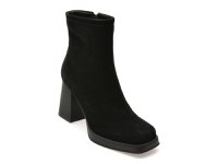 Botine FLAVIA PASSINI negre, J2789, din piele intoarsa - 1