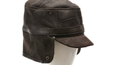 Caciula KLOP maro, 13K, din piele naturala